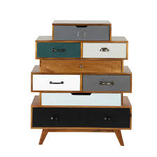 Semainier Vintage En Manguier Massif Multicolore Maisons Du Monde Losas Macizas Cajonera Muebles Bonitos