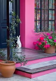 Pin By Kat Gr On Colors Pink Houses Decorating Blogs House Tours