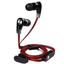 Headset Original Langsdom In Ear Stereo Earbud Mic Universal With Mic Sport Headphone Red In 2021 Headphones Earbuds With Mic Bass Headphones