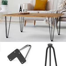 La table basse en bois massif vibes apportera donc une touche naturelle grâce au bois et les pieds en épingle, appelés aussi hairping legs, existent depuis les années 40 mais sont aujourd'hui. Lot De 4 Pieds De Table Basse Ou Chaise Epingle 41 Cm 3 Tiges Pour Table Design Industriel Ou Scandinave Achat Vente Kit Quincaillerie Lot De 4 Pieds De Table Bas Cdiscount