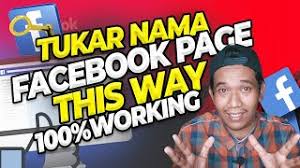 Saya pun ambil peluang ini untuk menukar. Cara Betul Mengganti Nama Page Facebook Di Tahun 2020 Youtube