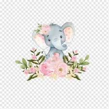 Pink Floral Elephant Baby Shower Thank You Note Zazzle Com In 2020 Baby Elephant Elephant Baby Shower Theme Baby Shower Invitations Diy