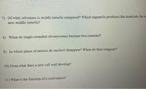 Middle lamella is composed mainly of (aipmt 2009) a. 7 Of What Substance Is Middle Lamella Composed Chegg Com