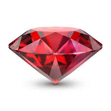 Ruby 3d Image Isolated White Background Diamond Picture Gemstones Diamond Gemstone