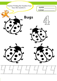 Number 4 Worksheets For Children Numbers For Kids Worksheets For Kids Pre K Worksheets