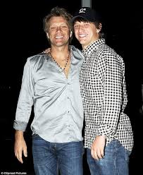 Bon jovi is an american rock band formed in 1983 in sayreville, new jersey. Matching Smiles Jon Bon Jovi Takes Evening Stroll With Lookalike Teenage Son Jesse James In St Barts Jon Bon Jovi Bon Jovi Bon Jovi Always