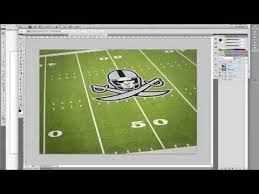 Youtube Football Field Sports Marketing Logo Mockup