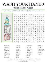 Pin By Denyse Thrower On Activities Personal Care In 2021 Word Search Puzzle Words Wash Your Hands