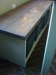 kitchen table storage bench ana white