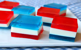 Red White And Blue Finger Jello Recipe Recipe Finger Jello Jello Recipes Layered Jello