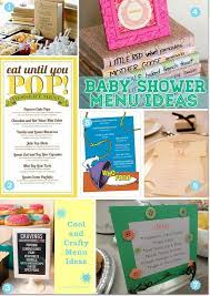 Cool And Creative Baby Shower Menu Design Ideas Baby Shower Menu Creative Baby Shower Menu Design