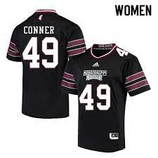 Women 49 Aadreekis Conner Mississippi State Bulldogs College Football Jerseys Sale Black Mississippi Mississippi State Mississippi State Bulldogs