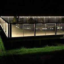 Led Deck Railing Lighting Using Extreme Led Strip Lights Handrail Lighting Glass Handrail Outdoor Handrail