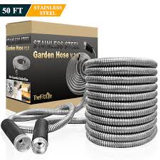 The maneuverability and flexibility of this metal hose are enhanced by lining them with latex. Thefitlife Flexible Metal Garden Hose 2020 Newest Leak And Break Res