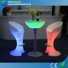 Glowing Led Bar Table And Chairs Www Goldlik Com Led Furniture Bar Chairs Bar Table
