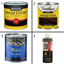 Minwax is a very versatile brand that you cannot go wrong with. Black Wood Stain Color Comparison Test The Handyman S Daughter