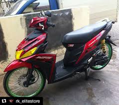 Pada dasarnya seperti yang telah kami sebutkan diatas, bahwa warna hitam sangat mudah dikombinasikan dengan warna lain. Modifikasi Motor Mio M3 Babylook