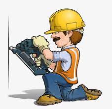 Renovation Worker Electric Drill Wall Construction Tools Decoration Workers Repairman Installers Renovation W Cartoon Superhero Background Cartoon Illustration