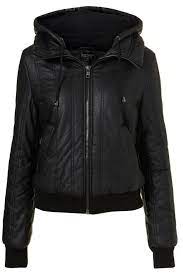 Black Leather Jacket Want Jackets Cool Bomber Jackets Topshop Bomber Jacket