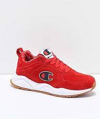 Champion 93 Eighteen Big C Red White Suede Shoes Champion Shoes Suede Shoes Nike Shoes Women
