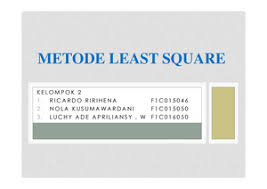 Aneka tani mandiri experiences fluctuations where it is difficult to predict sales increases and decreases every month. Metode Least Square Data Genap Python