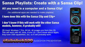 Sandisk is a popular electronics manufacturer that has a number of mp3 players on the market, including the sansa player product line. Sansa Playlists Create With Clip And Computer No Apps Needed Youtube