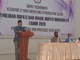 Data kementerian kesehatan mencatat dalam peta zona risiko, ada 309 kabupaten/kota yang menyelenggarakan pilkada. Rakor Kesiapan 21 Hari Menjelang Pemungutan Suara Supriadi Ungkap Adanya Pelanggaran Pidana Sampai Dengan Adanya Ribuan Apk Melanggar Bawaslu Kabupaten Indramayu