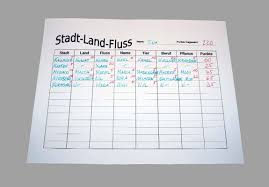 Jeder spieler erhält einen stift und eine neben baby stadt land fluss gibt es viele weitere spielideen, die auf jeder baby shower gut ankommen. Papierspiele Stadt Land Fluss Im Unterricht