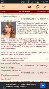 4chan is working on scripts to delete unnecessary html tags and images to reduce bandwidth cost at this time, he said. Exclusive We Talk To The 4chan Backed Creepy Man Behind The Canceled Taylor Swift Radio Contest Gq