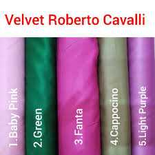 Kain Satin Velvet By Roberto Cavalli Shopee Indonesia