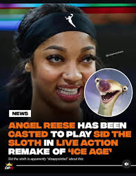 Sid The Sloth Side by Side with Angel Reese