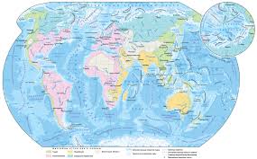 Карта океанов - Физика и ландшафт \u003c- Мир - Каталог | Каталог векторных карт