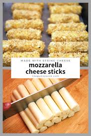 Baked Mozzarella Cheese Sticks Recipe The Gunny Sack Cheese Sticks Recipe Mozzarella Cheese Sticks Cheese Recipes Appetizers