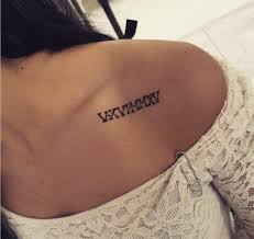 Amazing roman numerals with bird tattoo on spinal cord. 33 Fabulous Collar Bone Tattoos That Flatter Your Shape Spiritustattoo Com Collar Bone Tattoo Meaningful Wrist Tattoos Tattoos