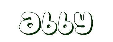 Click here to download the page above. Coloring Page First Name Abby