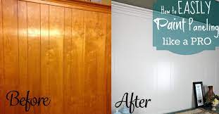 All about interior wood paneling. Diy Home Repair Hack Easily Paint Over Wood Paneling