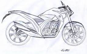 Dari sketsa terlihat tangki xsr 155 terlihat lebih pipih. Sketsa Scorpio 250 Ala Otolovers