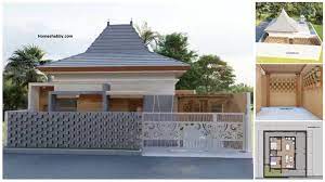 Rumah joglo merupakan rumah adat jawa tengah yang dibangun berlandaskan keyakinan atau filosofi jawa. Desain Dan Denah Rumah Joglo Minimalis Ukuran 11 X 12 M Dilengkapi Vertikal Garden Di Area Carport Homeshabby Com Design Home Plans Home Decorating And Interior Design