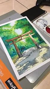 Cooking with wine, 30 x 22 although chris krupinski has been drawing and painting all of her life, watercolor. Paint Realistic Landscape Or Building With Watercolor By Wahangga Fiverr