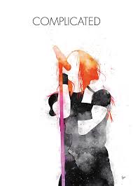 No262 MY Avril Lavigne Watercolor Music poster Digital Art by Chungkong Art