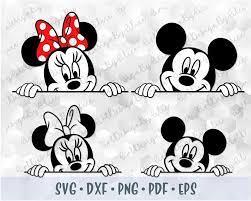 Download Svg Png Peeking Mickey Minnie Mouse Head Ears Polka Dots Bow Etsy Mickey Mickey Mouse Images Minnie