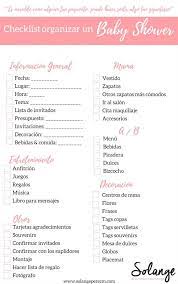 Checklist Para Organizar Un Baby Shower Ideas Para Las Fiestas Infantiles Para Mujeres Hombres 15 Anos Y Bodas