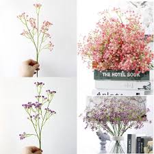 Artificial Fake Baby S Breath Gypsophila Silk Flowers Home Wedding Decor Shopee Singapore