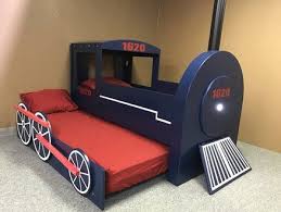 Train Bed With Trundle Train Bed Boys Train Bedroom Kid Beds