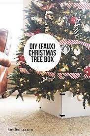 Diy Faux Christmas Tree Box Faux Christmas Trees Christmas Tree Container Christmas Tree Box Stand