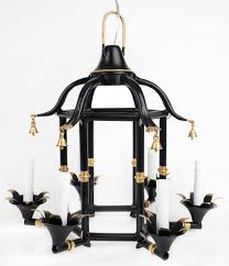 Black And Gold Ring Chandelier Incredible New Black Gold Chinoiserie Tole Chandelier Lantern Chandelier Gold Lanterns Powder Room Lighting