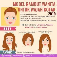 Berikut beberapa macam model rambut untuk wajah kotak pada wanita yang dapat mendukung penampilan. Pin Di Beauty Tips