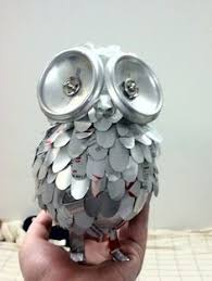 Owl Made Out Of Diet Coke Cans Pinned By Www Myowlbarn Com Creations Avec Capsules De Bouteilles Capsules De Bouteilles Feuille Aluminium Art