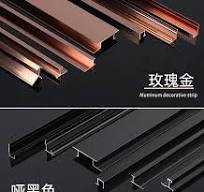 Decorative Wall Protector Corner Flexible Baseboard Aluminum Recessed  Skirting Line Profile