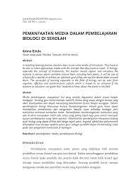 Ngalim (1992) menyatakan bahwa proses belajar mengajar pada hakikatnya adalah proses komunikasi, yaitu proses penyampaian Pdf Pemanfaatan Media Dalam Pembelajaran Biologi Di Sekolah